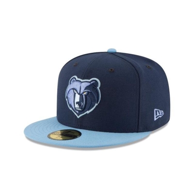 Blue Memphis Grizzlies Hat - New Era NBA 2Tone 59FIFTY Fitted Caps USA1762093